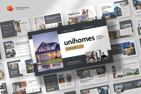 Preview of Property Business Powerpoint Template PowerPoint template