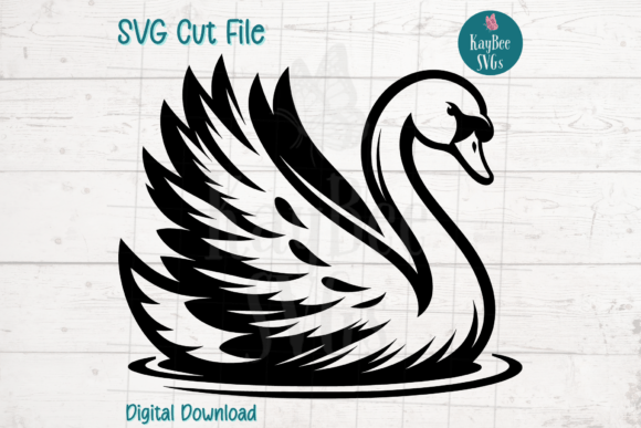 Swan SVG Cut File Graphic Crafts By kaybeesvgs