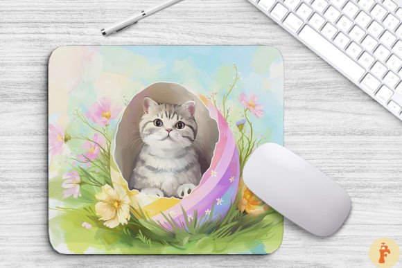 Cute Cat in Easter Egg Backgrounds Bundle Bundle · Creative Fabrica