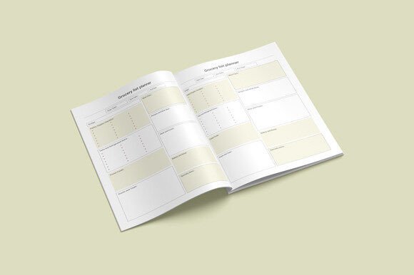 Grocery List Planner Kdp Printable