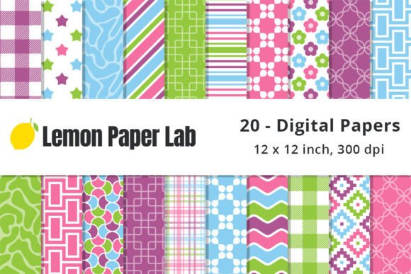 Spring Geometric Background Patterns