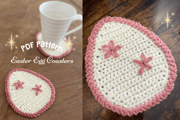 Crochet Easter Egg Coaster