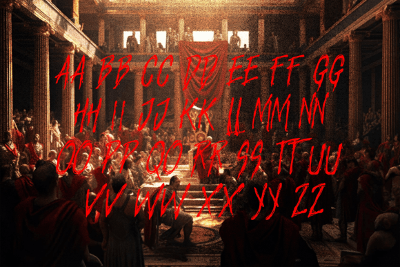 Dameter Font PNG with transparent background - Preview 1