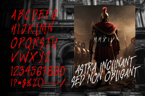 Dameter Font PNG with transparent background - Preview 2