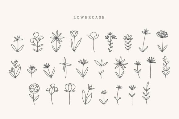 Easter Flower Font - Preview 2