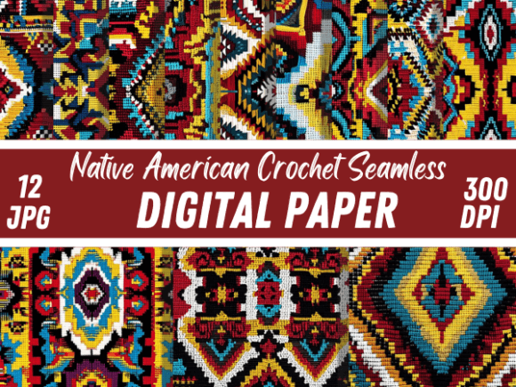Native American Crochet Paper Pattern