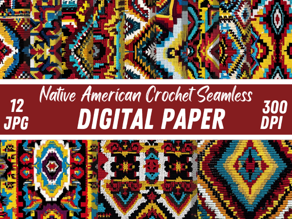 Native American Crochet Paper Pattern