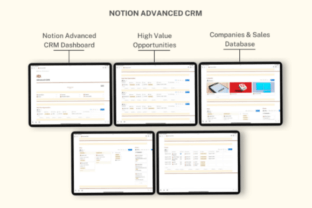 Notion Advanced CRM Template Graphic by ThePlannersDelight · Creative ...
