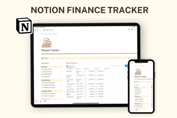 Notion Finance Template and Planner