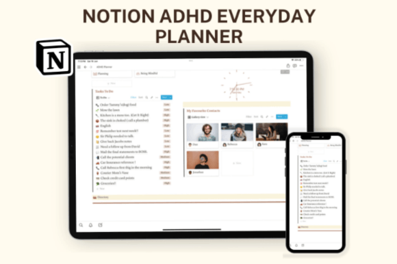 Notion Template ADHD, Adhd Career