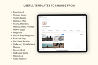 Notion Template, Notion Fitness Planner Graphic by ThePlannersDelight ...