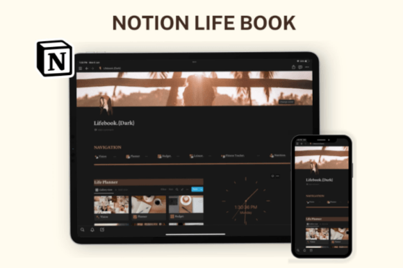 Notion Template Notion Life Planner Graphics