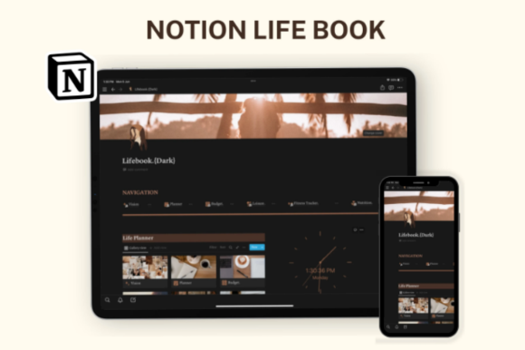 Notion Template, Notion Life Planner Graphic by ThePlannersDelight ...