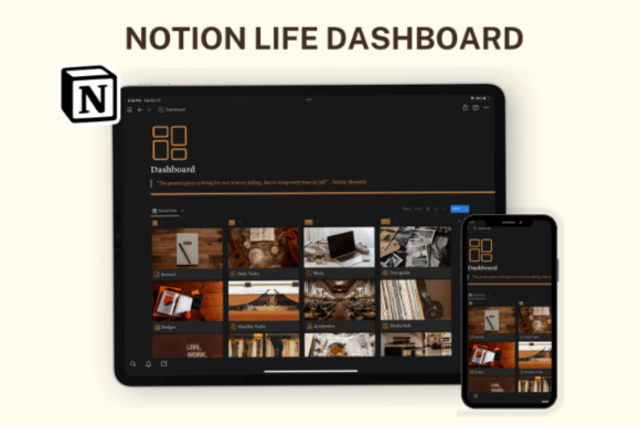 Notion Graphcs Notion Template, Notion Life Planner Graphic by ThePlannersDelight ...