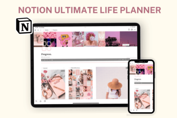 Notion Template Notion Life Planner Graphics