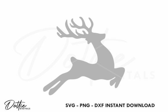 Reindeer SVG PNG DXF Graphic Crafts By dottiedigitals