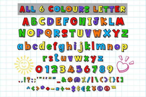 School Kits Font PNG with transparent background - Preview 1