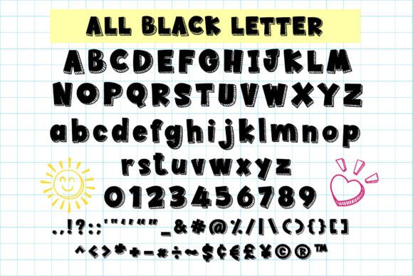 School Kits Font PNG with transparent background - Preview 2