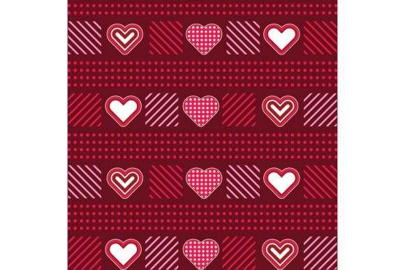 Square Valentines Day Pattern Texture Graphic Patterns By Muhammad Rizky Klinsman