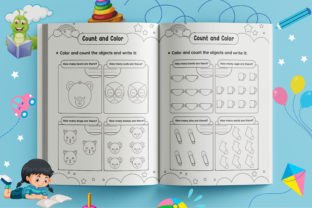 Kindergarten Math Activity Worksheets Graphic by Interior Creative ...