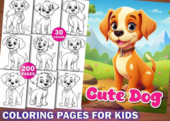 200 Cute Dog Coloring Pages for Kids