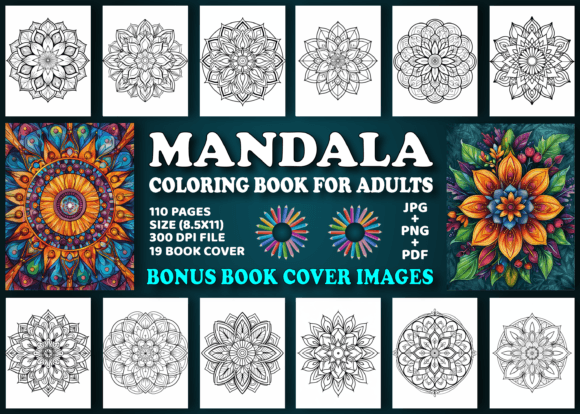 About 110 Mandala Pattern Coloring Pages