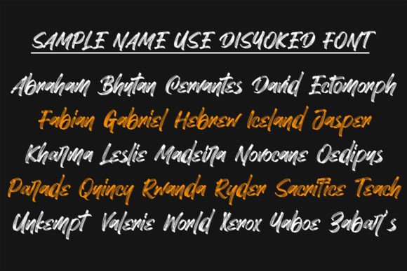 Disyoked Font - Preview 4
