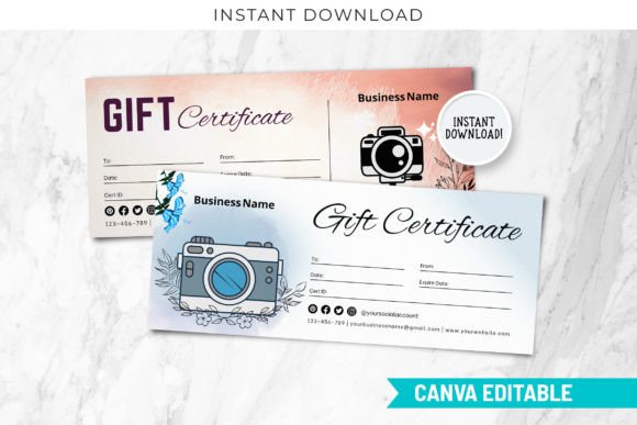 Photography Gift Certificate Template