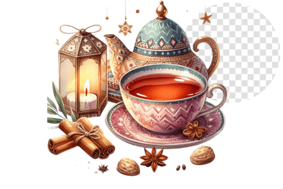 Teajoy Eid Bliss Cozy Watercolor Cup Graphics