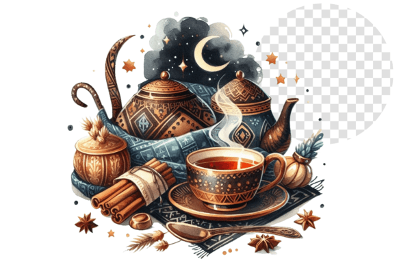 Teajoy Eid Bliss Cozy Watercolor Cup Graphics