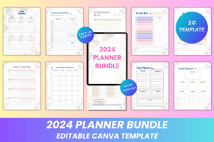 2024 Planner Bundle Canva Kdp Interior Graphic by DIGITAL PRINT BOX ...