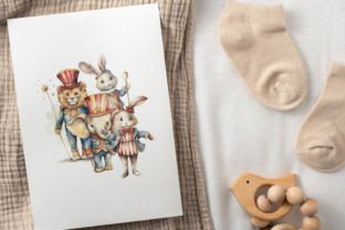 Watercolor Circus Nursery Collection Graphic by patipaintsco · Creative ...