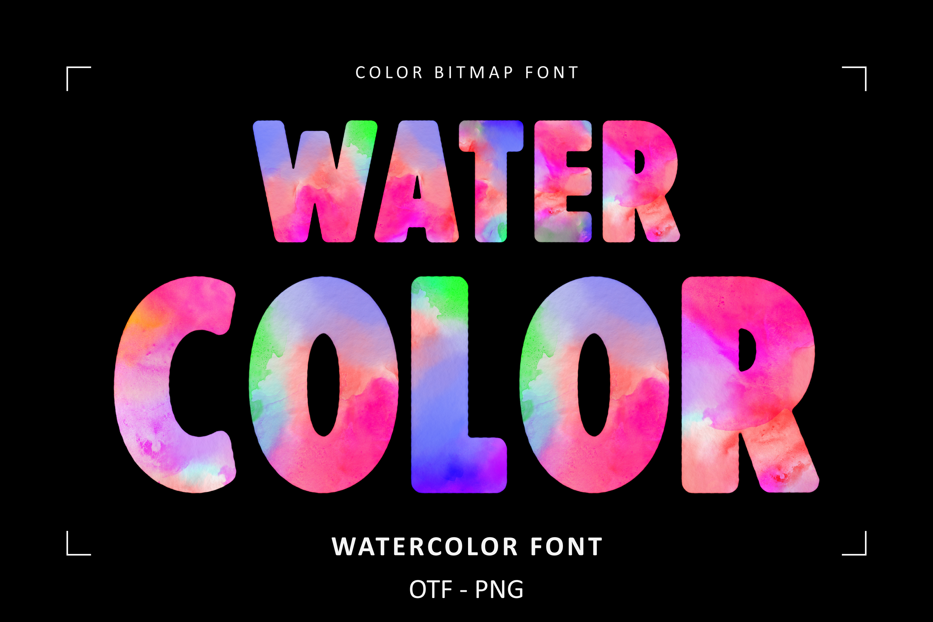 Preview of Watercolor Font by Font Craft Studio