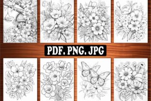200 SPRING COLORING PAGES for ADULTS Graphic by PLAY ZONE · Creative ...