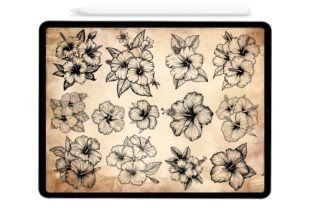 30 Hawaiian Flowers Procreate Brushes Graphic by DreanArtDesign ...