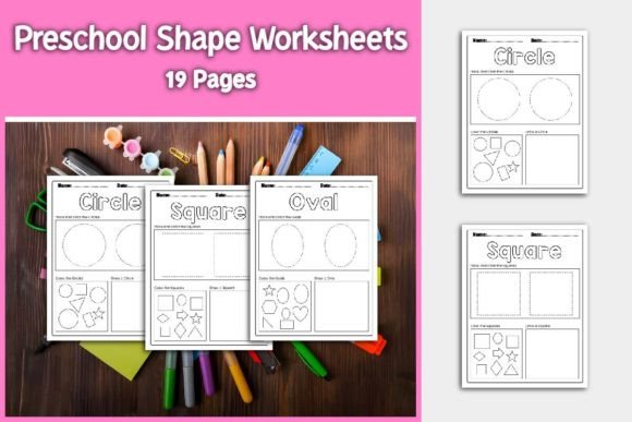 Preschool Math Adventures with 2D Shapes