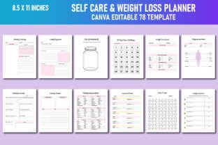 Self Care & Weight Loss Planner Canva Graphic by Lavlu Creative Zone ...