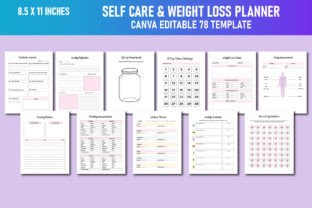 Self Care & Weight Loss Planner Canva Graphic by Lavlu Creative Zone ...