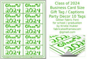 Class of 2024 Graduation Cap Green Tags Graphic by fabricatedframescom ...