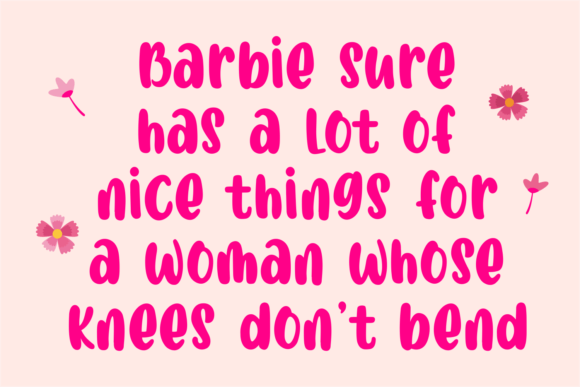 Cute Barbie Font - Preview 2