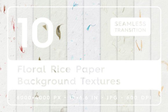 Floral Rice Paper Textures