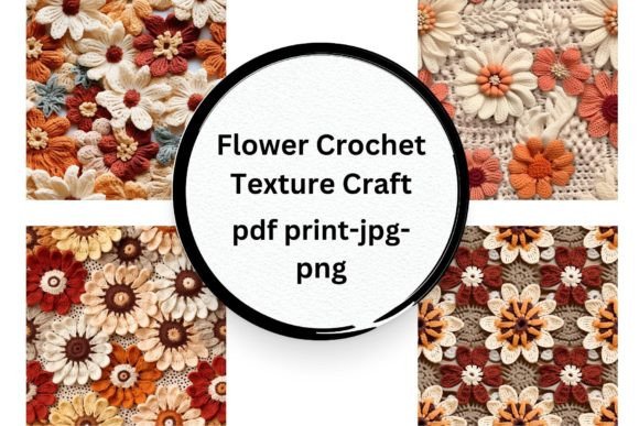Flower Crochet Texture Craft