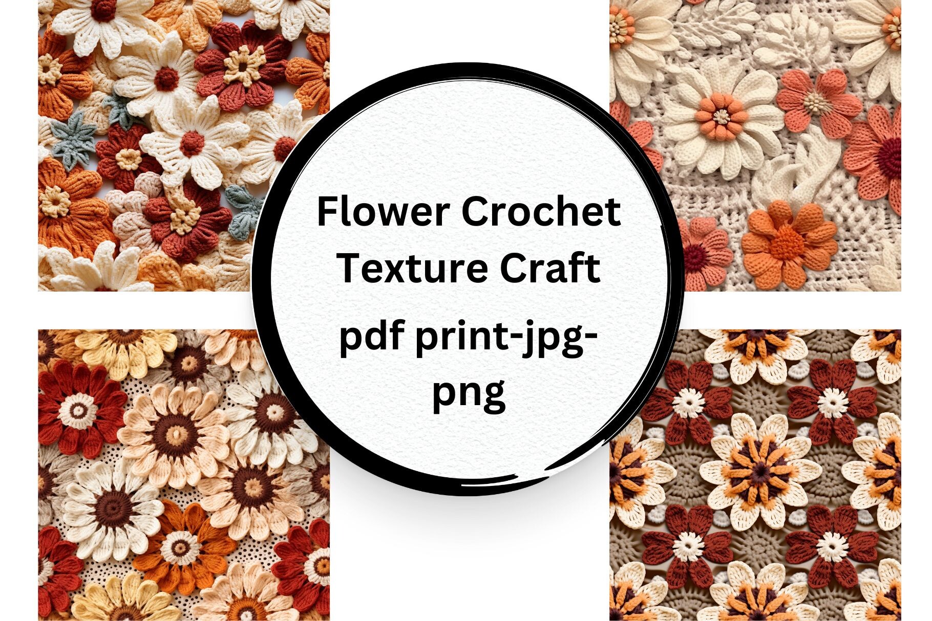 Flower Crochet Texture Craft