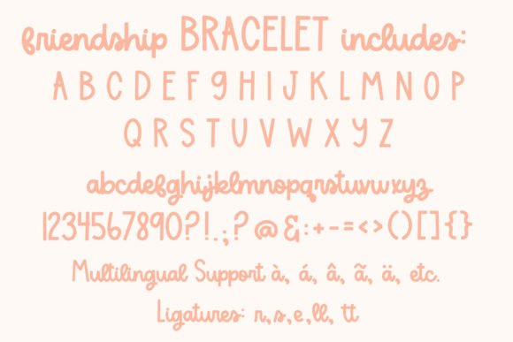 Friendship Bracelet Font - Preview 1