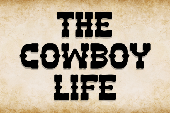 Howdy Cowboy Font PNG with transparent background - Preview 1