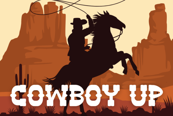 Howdy Cowboy Font PNG with transparent background - Preview 2