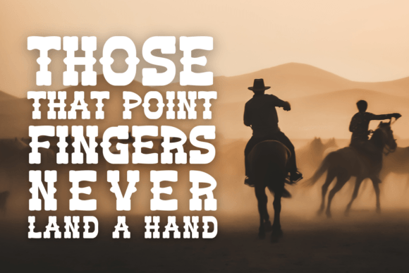 Howdy Cowboy Font PNG with transparent background - Preview 4
