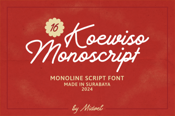 Koewiso Monoscript Font by Midvel preview