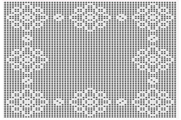 Square Lace Filet Crochet, Flower Motif (Italian)
