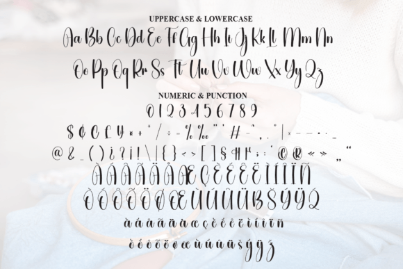 Embroidery Font - Preview 6